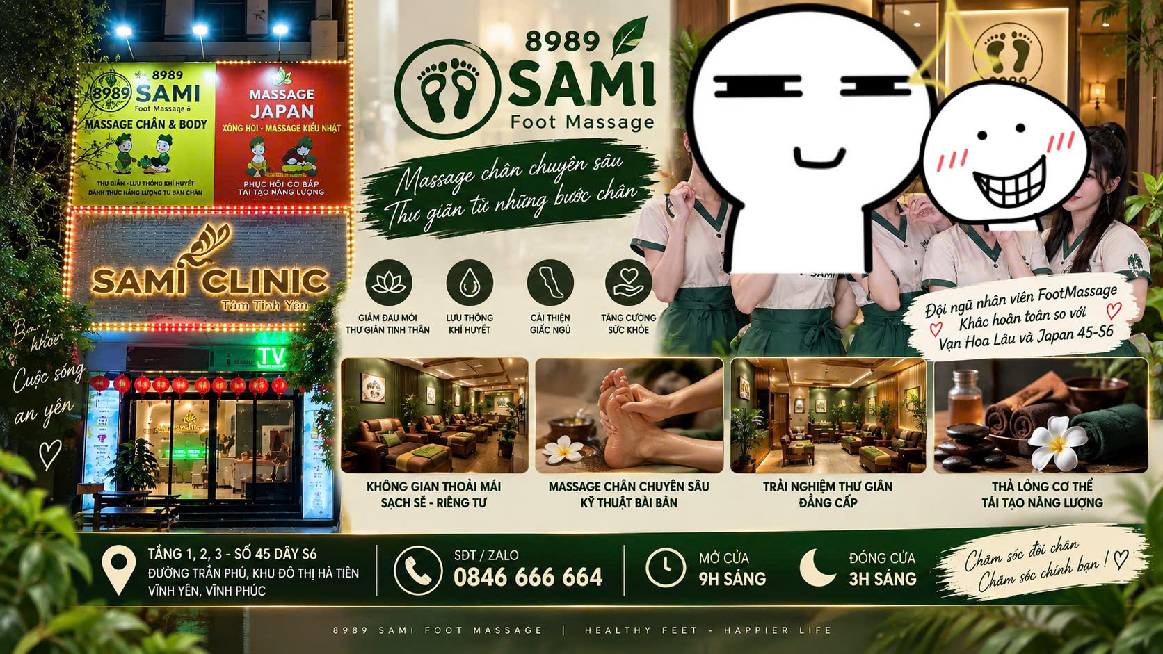 8989 SAMI Foot Massage Vĩnh Yên Vĩnh Phúc
